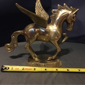 Brass Pegasus Horse